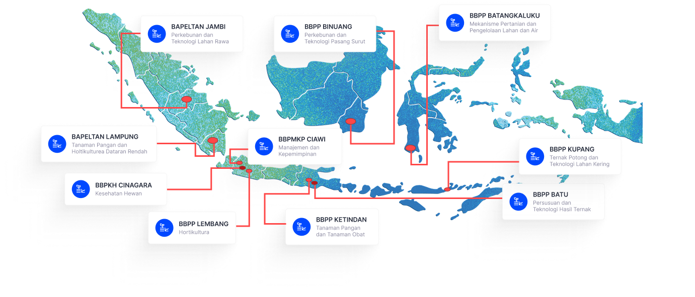 map penyebaran puslatan